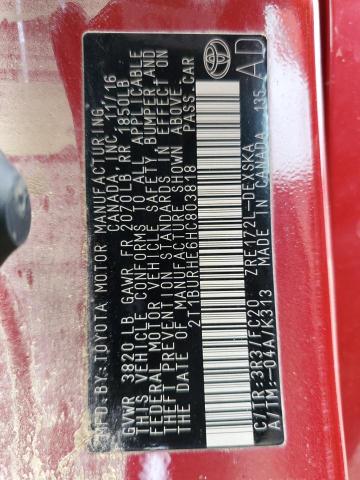 Photo 10 from auction – 2017 TOYOTA COROLLA L with VIN 2T1BURHE6HC803818