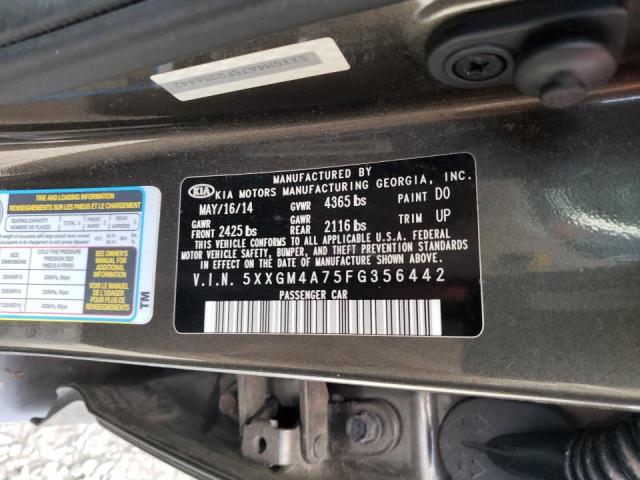 Photo 10 from auction – 2015 KIA OPTIMA LX with VIN 5XXGM4A75FG356442