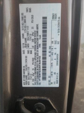 Photo 10 from auction – 2019 FORD F150 SUPER with VIN 1FTEW1E53KFA44153