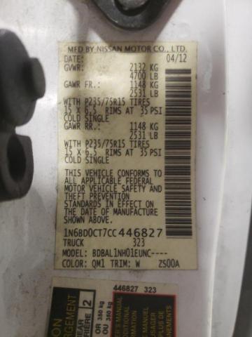 صورة رقم 10 من المزاد - 2012 NISSAN FRONTIER S مع VIN 1N6BD0CT7CC446827