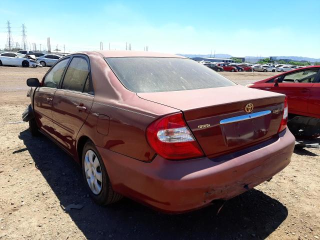 Photo 3 from auction – 2002 TOYOTA CAMRY LE with VIN 4T1BE32K62U080017