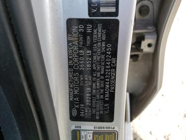 Photo 10 from auction – 2014 KIA RIO LX with VIN KNADM4A32E6402450
