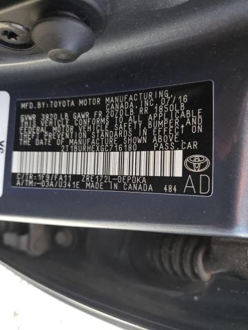 Photo 10 from auction – 2016 TOYOTA COROLLA L with VIN 2T1BURHEXGC716180