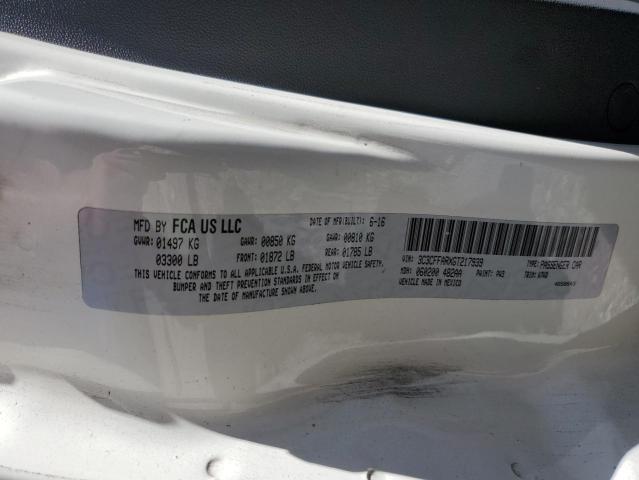 Photo 10 from auction – 2016 FIAT 500 POP with VIN 3C3CFFARXGT217939