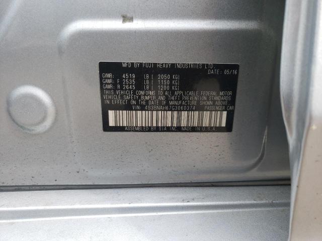 Photo 10 from auction – 2016 SUBARU LEGACY 2.5 with VIN 4S3BNAH67G3060374