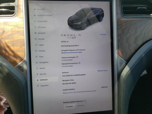 Photo 8 from auction – 2018 TESLA MODEL X with VIN 5YJXCDE23JF141977