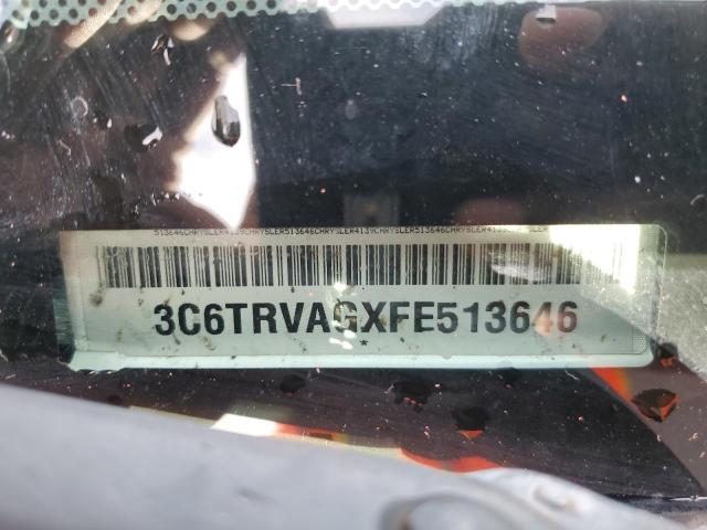 Photo 10 from auction – 2015 RAM PROMASTER with VIN 3C6TRVAGXFE513646