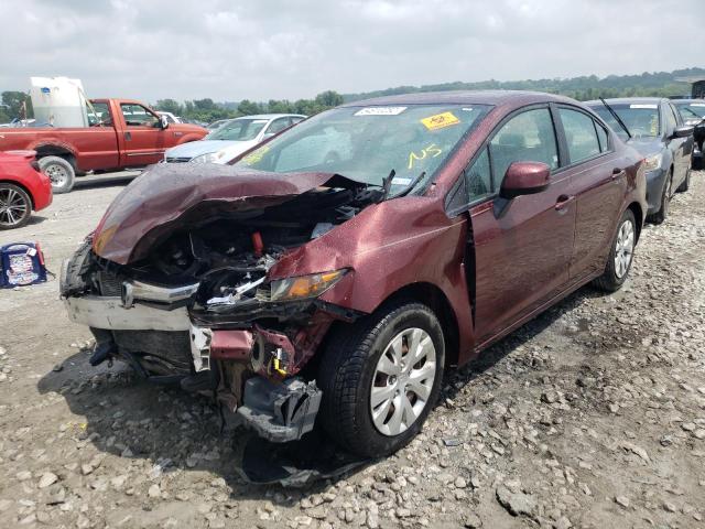 Photo 2 from auction – 2012 HONDA CIVIC LX with VIN 19XFB2F54CE029564