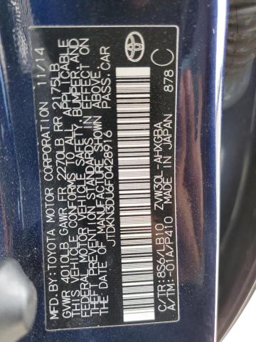 Photo 10 from auction – 2015 TOYOTA PRIUS with VIN JTDKN3DU6F0428916