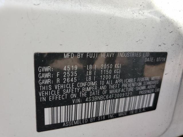 Photo 10 from auction – 2015 SUBARU LEGACY 2.5 with VIN 4S3BNBC64F3009121