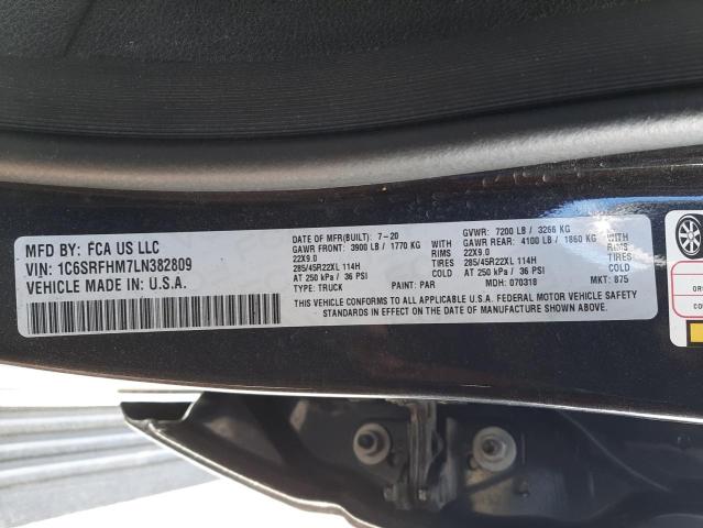 Photo 10 from auction – 2020 RAM 1500 LIMIT with VIN 1C6SRFHM7LN382809