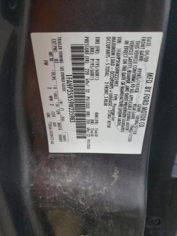 Photo 10 from auction – 2009 FORD FOCUS SE with VIN 1FAHP35N59W235983