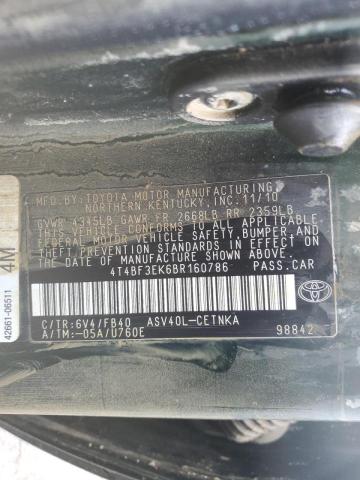Photo 10 from auction – 2011 TOYOTA CAMRY BASE with VIN 4T4BF3EK6BR160786