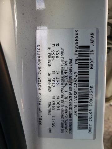 Photo 10 from auction – 2011 MAZDA 3 I with VIN JM1BL1VG8B1488249