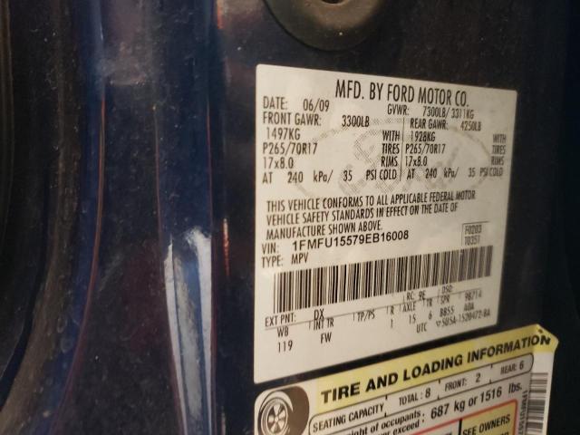 Photo 10 from auction – 2009 FORD EXPEDITION with VIN 1FMFU15579EB16008