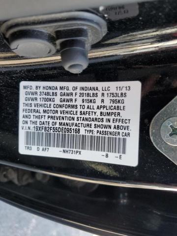 Photo 10 from auction – 2013 HONDA CIVIC LX with VIN 19XFB2F55DE095168