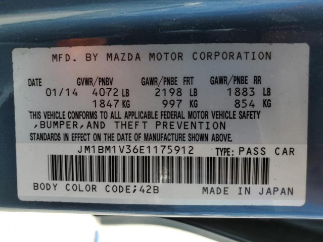 Photo 10 from auction – 2014 MAZDA 3 TOURING with VIN JM1BM1V36E1175912