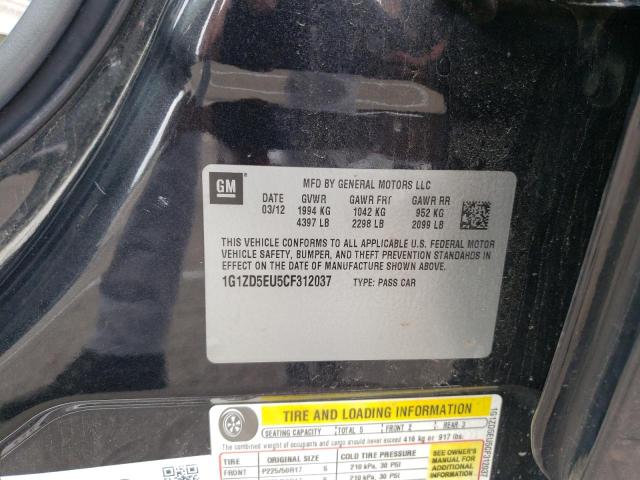 Photo 10 from auction – 2012 CHEVROLET MALIBU 2LT with VIN 1G1ZD5EU5CF312037