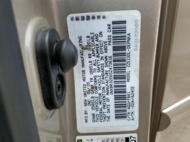 Photo 10 from auction – 2005 TOYOTA COROLLA CE with VIN 1NXBR32E65Z473616
