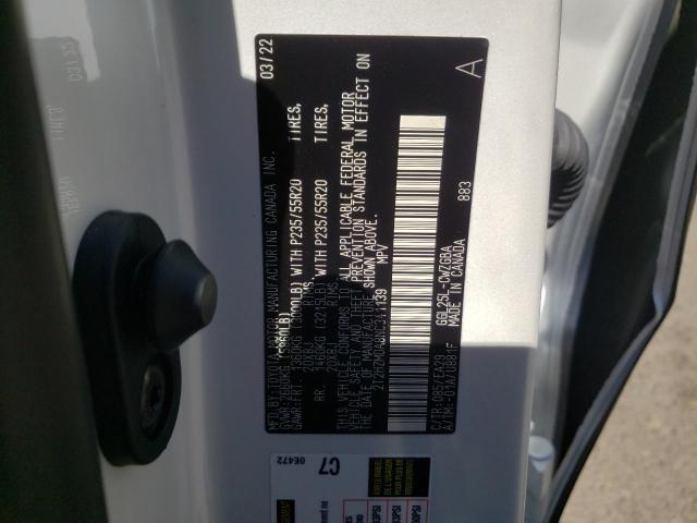 Photo 10 from auction – 2022 LEXUS RX 350 with VIN 2T2HZMDA8NC341139