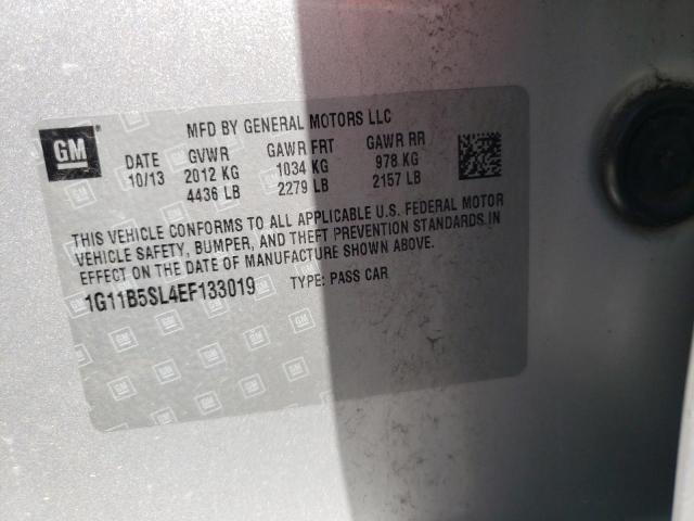 Photo 10 from auction – 2014 CHEVROLET MALIBU LS with VIN 1G11B5SL4EF133019