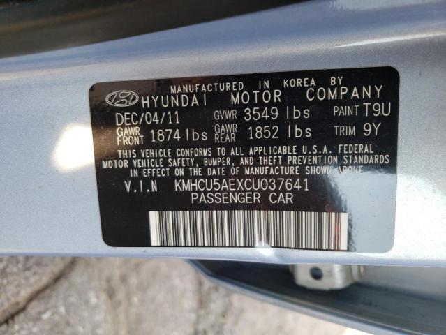 Photo 10 from auction – 2012 HYUNDAI ACCENT GLS with VIN KMHCU5AEXCU037641