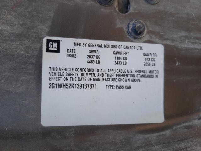 Photo 10 from auction – 2003 CHEVROLET IMPALA LS with VIN 2G1WH52K139137871