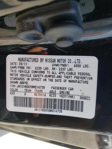 Photo 10 from auction – 2011 INFINITI G37 BASE with VIN JN1CV6EK5BM214735