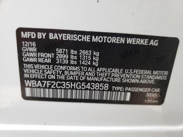Photo 10 from auction – 2017 BMW ALPINA B7 with VIN WBA7F2C35HG543858