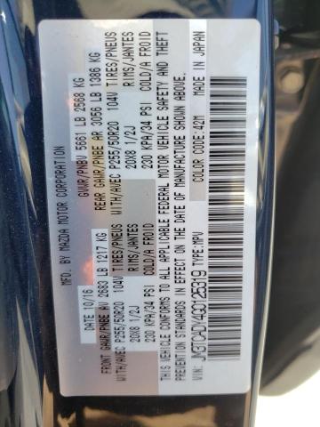 Photo 10 from auction – 2016 MAZDA CX-9 GRAND with VIN JM3TCADY4G0125319