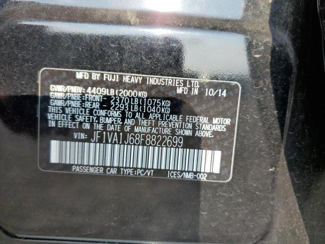 Photo 10 from auction – 2015 SUBARU WRX LIMITE with VIN JF1VA1J68F8822699