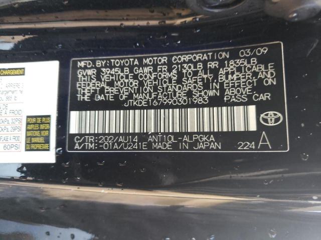 Photo 10 from auction – 2009 TOYOTA SCION TC with VIN JTKDE167990301983