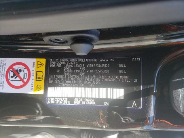 Photo 10 from auction – 2020 LEXUS RX 350 with VIN 2T2HZMAA2LC158398