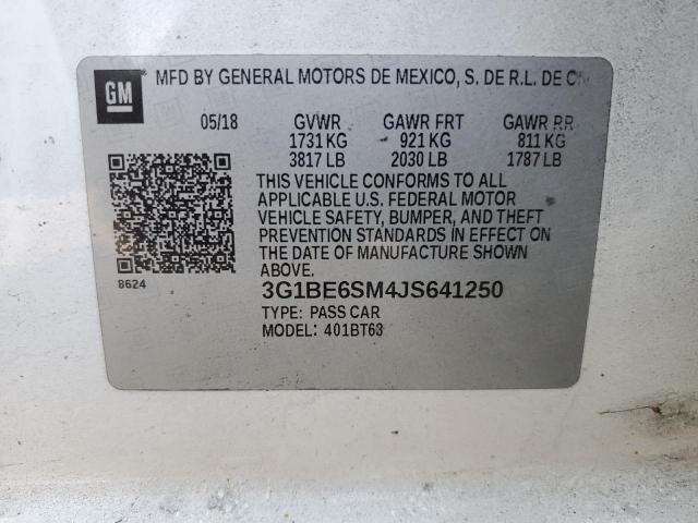 Photo 10 from auction – 2018 CHEVROLET CRUZE LT with VIN 3G1BE6SM4JS641250