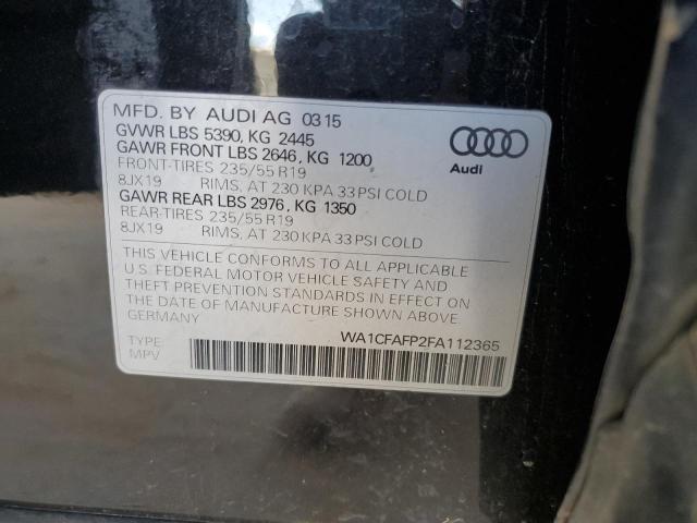 Photo 10 from auction – 2015 AUDI Q5 PREMIUM with VIN WA1CFAFP2FA112365
