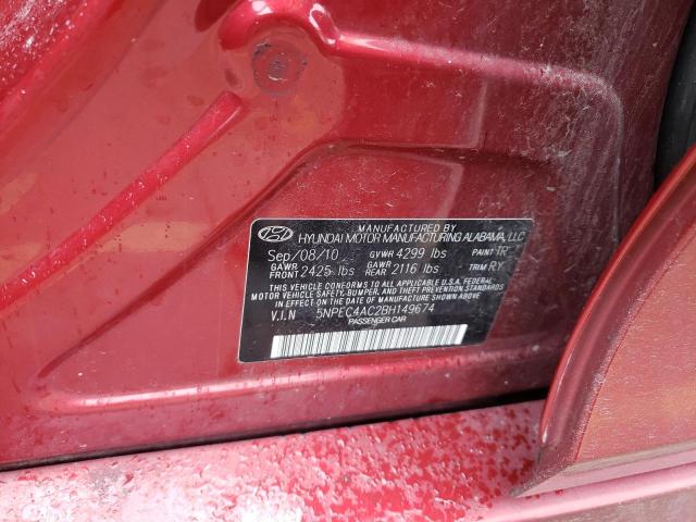 Photo 10 from auction – 2011 HYUNDAI SONATA SE with VIN 5NPEC4AC2BH149674