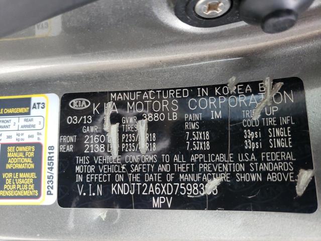 Photo 10 from auction – 2013 KIA SOUL + with VIN KNDJT2A6XD7598363