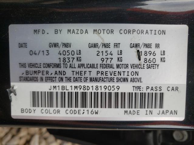 Photo 10 from auction – 2013 MAZDA 3 S with VIN JM1BL1M98D1819059