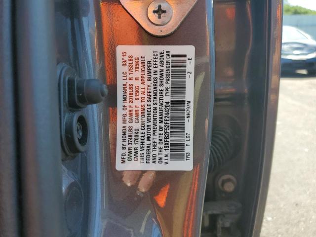 Photo 10 from auction – 2015 HONDA CIVIC LX with VIN 19XFB2F52FE244204