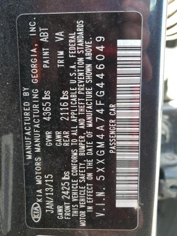 Photo 10 from auction – 2015 KIA OPTIMA LX with VIN 5XXGM4A74FG446049