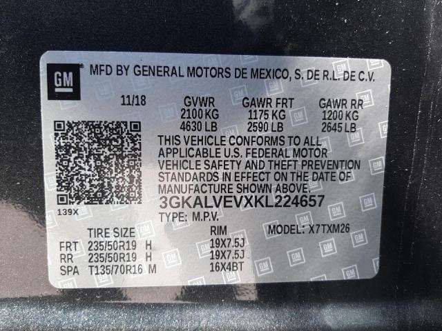 Photo 10 from auction – 2019 GMC TERRAIN SL with VIN 3GKALVEVXKL224657
