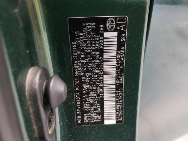 Photo 10 from auction – 2016 TOYOTA COROLLA L with VIN 2T1BURHE9GC576722