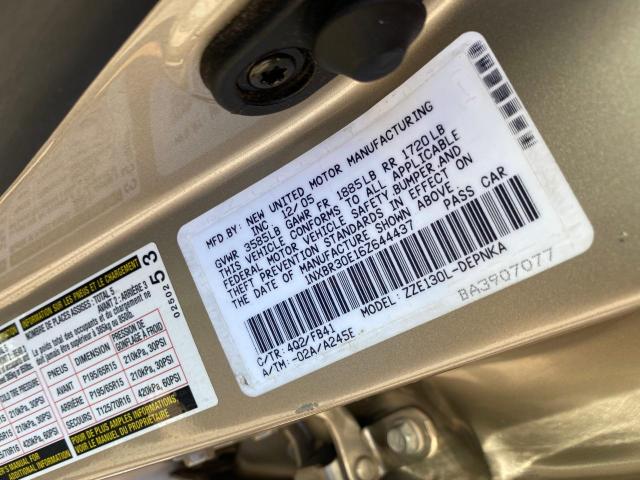 Photo 10 from auction – 2006 TOYOTA COROLLA CE with VIN 1NXBR30E16Z644437