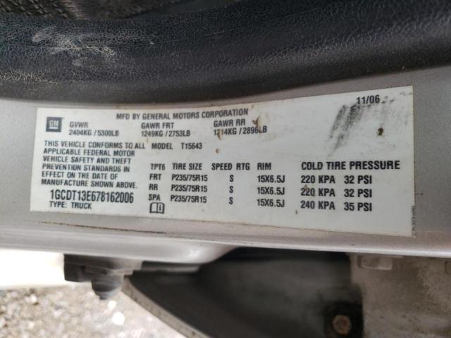 Photo 10 from auction – 2007 CHEVROLET COLORADO with VIN 1GCDT13E678162006