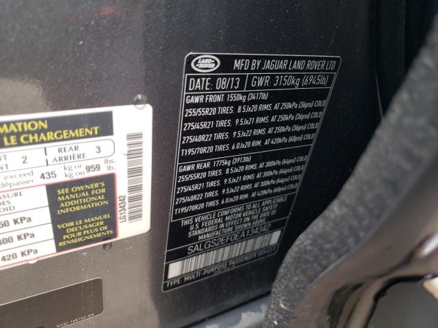 Photo 10 from auction – 2014 LAND ROVER RANGE ROVE with VIN SALGS2EF0EA134342