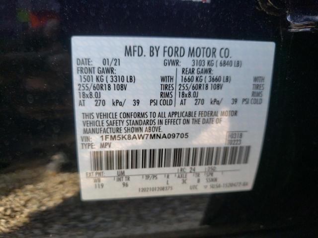 Photo 10 from auction – 2021 FORD EXPLORER P with VIN 1FM5K8AW7MNA09705