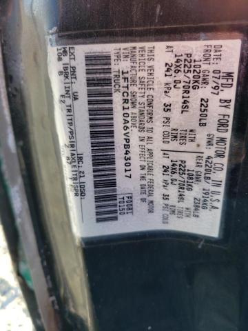 Photo 10 from auction – 1997 FORD RANGER with VIN 1FTCR10A6VPB43017