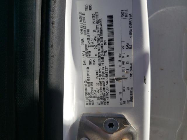 Photo 10 from auction – 2016 FORD ESCAPE S with VIN 1FMCU0F74GUB87327