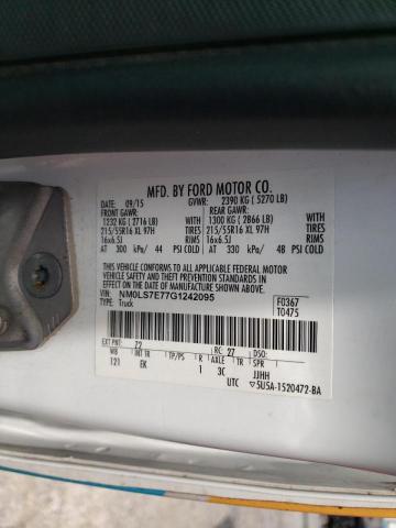 Photo 10 from auction – 2016 FORD TRANSIT CO with VIN NM0LS7E77G1242095