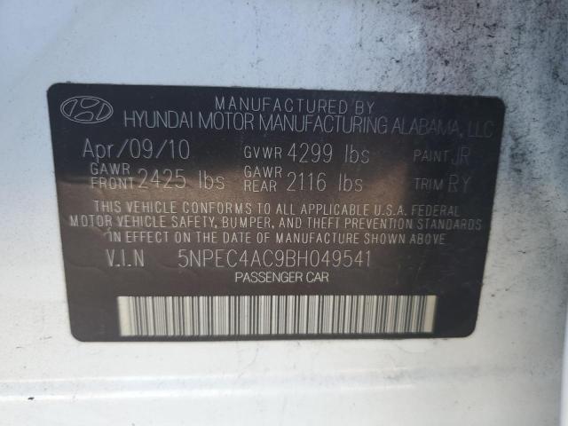 Photo 10 from auction – 2011 HYUNDAI SONATA SE with VIN 5NPEC4AC9BH049541